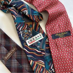 Bundle vintage silk and Wool necktie.